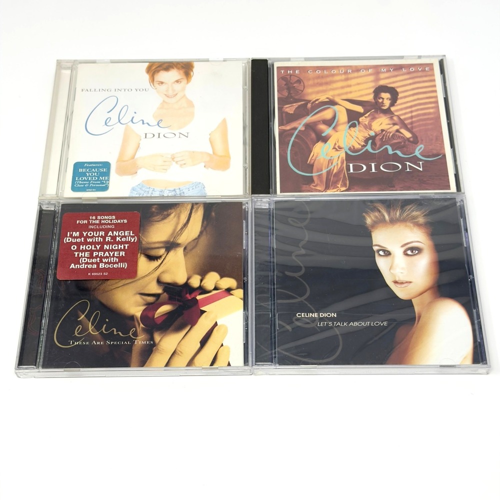 Celine Dion Lot 4 CDs Falling Into You Colour Of My Love Let's Talk About Love